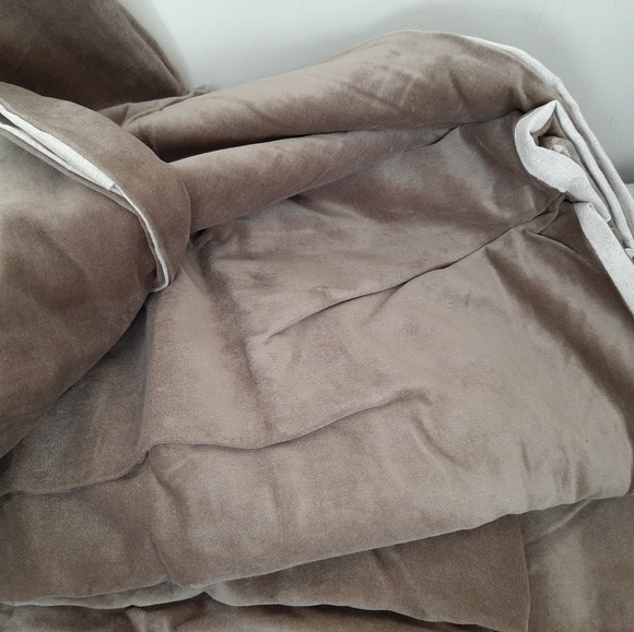 Williams Sonoma QUEEN Velvet Linen Duvet Cover - Picture 9 of 16